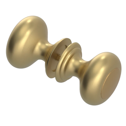 Rubinet Shower Door Knob (set) Satin Brass