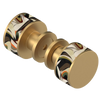 Rubinet Shower Door Knob (set) Satin Gold