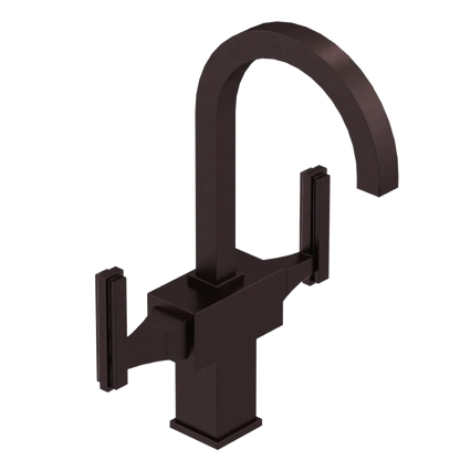 Rubinet Single Hole Dual Handle Lav. Set. (less drain) Oil Rubbed Bronze
