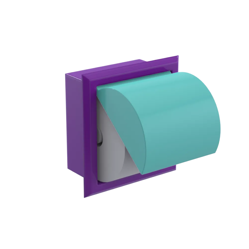 Rubinet RECESSED TOILET PAPER HOLDER Purple Haze