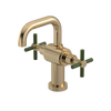 Rubinet Single Hole Dual Handle Lav. Set. (less drain) Gold