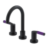 Rubinet Widespread Lav set (less drain) Matt Black