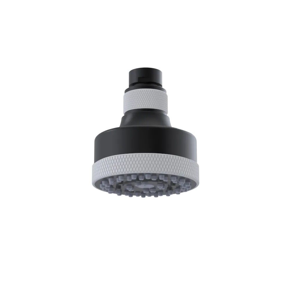 Rubinet 3 FUNCTION SHOWER HEAD Matt Black