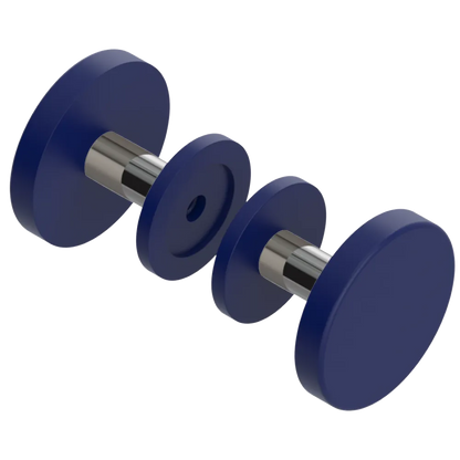 Rubinet Shower Door Knob (set) Midnight Blue