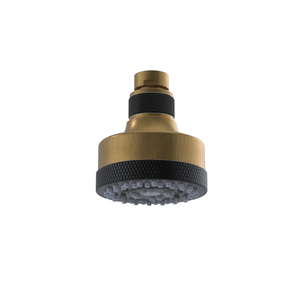 Rubinet 3 FUNCTION SHOWER HEAD Antique Brass Matt