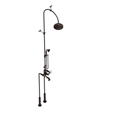 Rubinet Floor Mount Tub & Shower with hand held shower Oil Rubbed Bronze