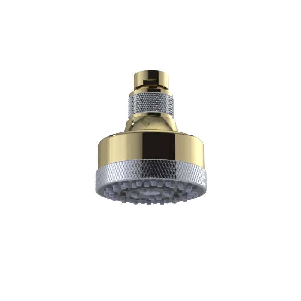 Rubinet 3 FUNCTION SHOWER HEAD Natural Brass