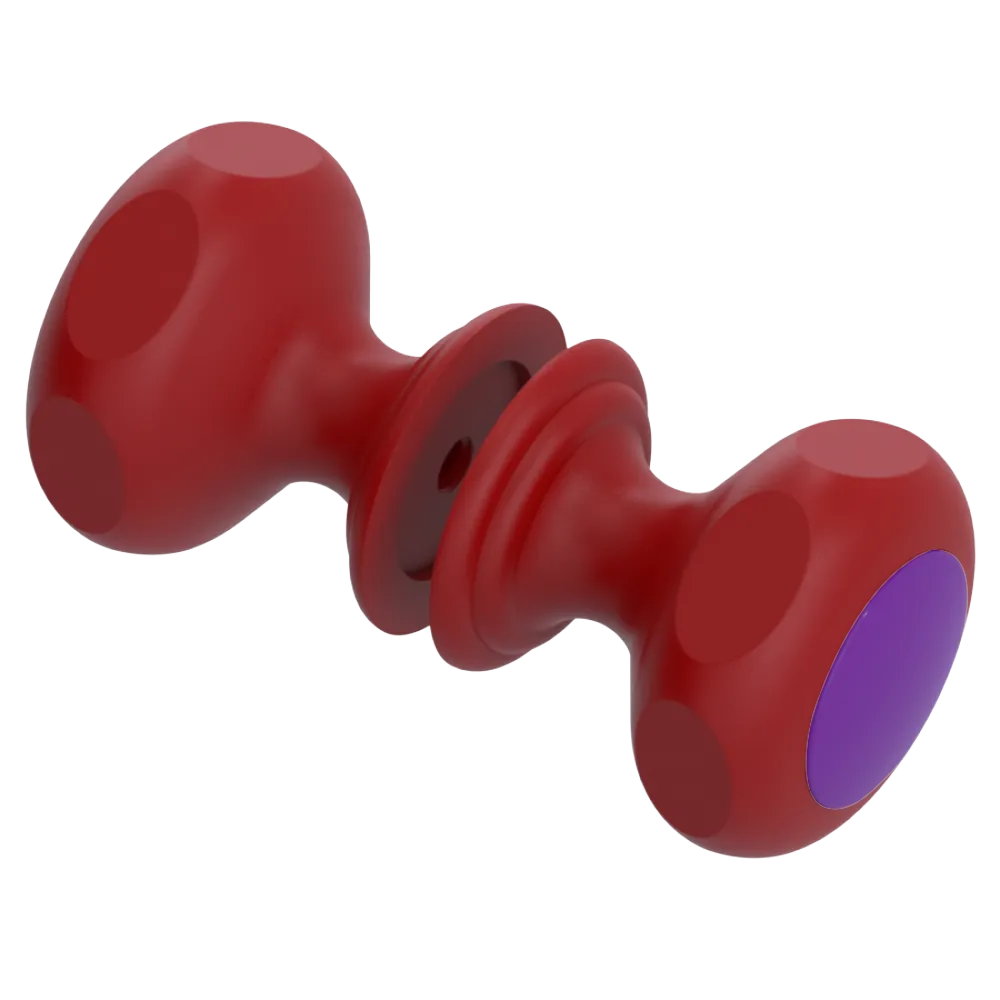 Rubinet Shower Door Knob (set) Maroon