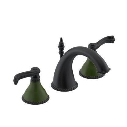 Rubinet Widespread Lav. Set. (less drain) Matt Black