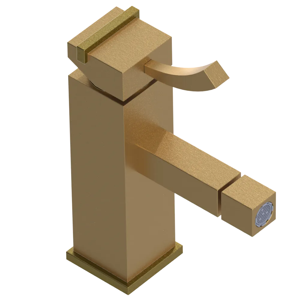 Rubinet Single Control Bidet Fitting (less drain) Satin Gold