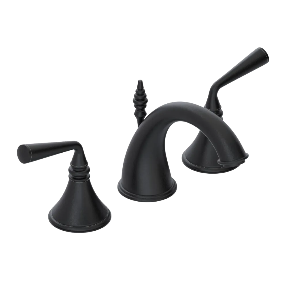 Rubinet Widespread Lav. Set. (less drain) Matt Black