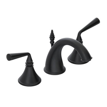 Rubinet Widespread Lav. Set. (less drain) Matt Black