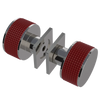Rubinet Shower Door Knob (set) Polished Nickel