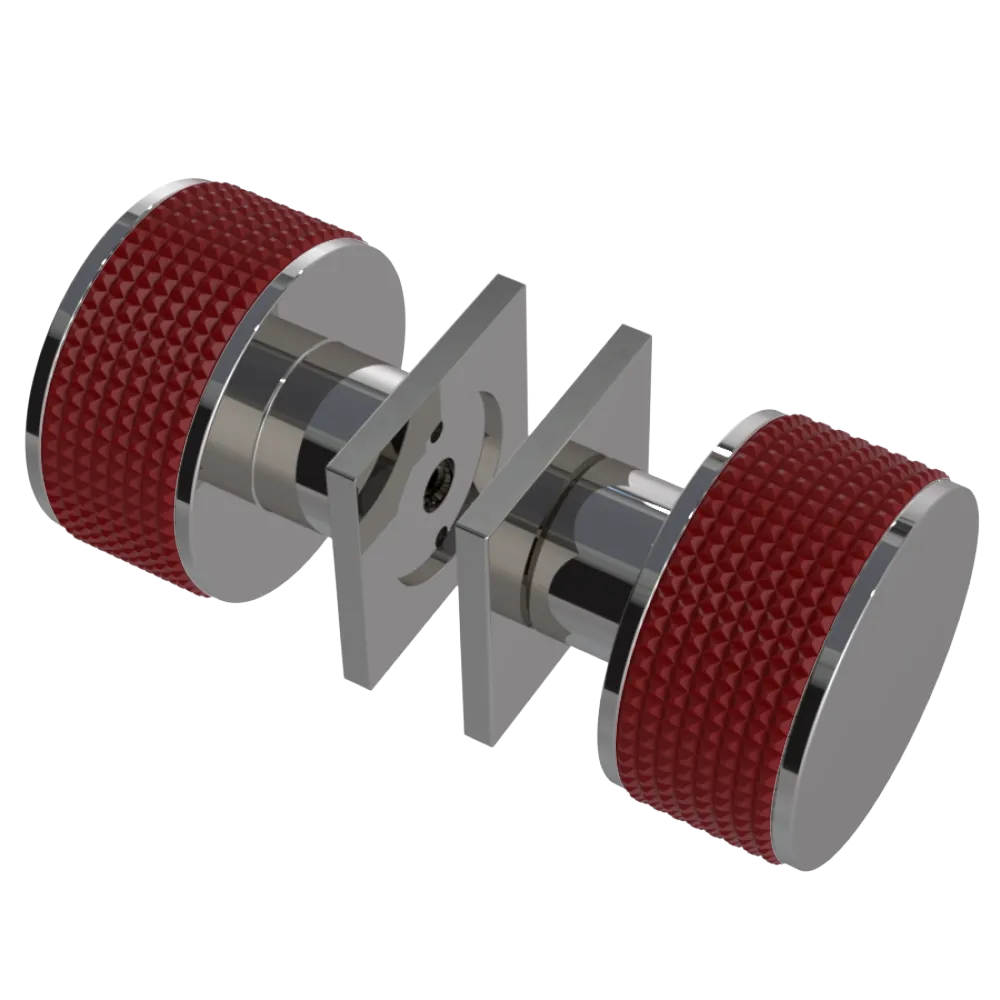 Rubinet Shower Door Knob (set) Polished Nickel
