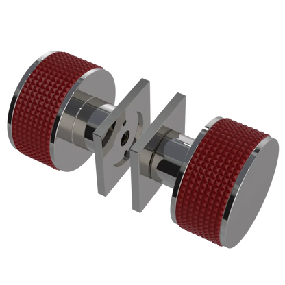 Rubinet Shower Door Knob (set) Polished Nickel