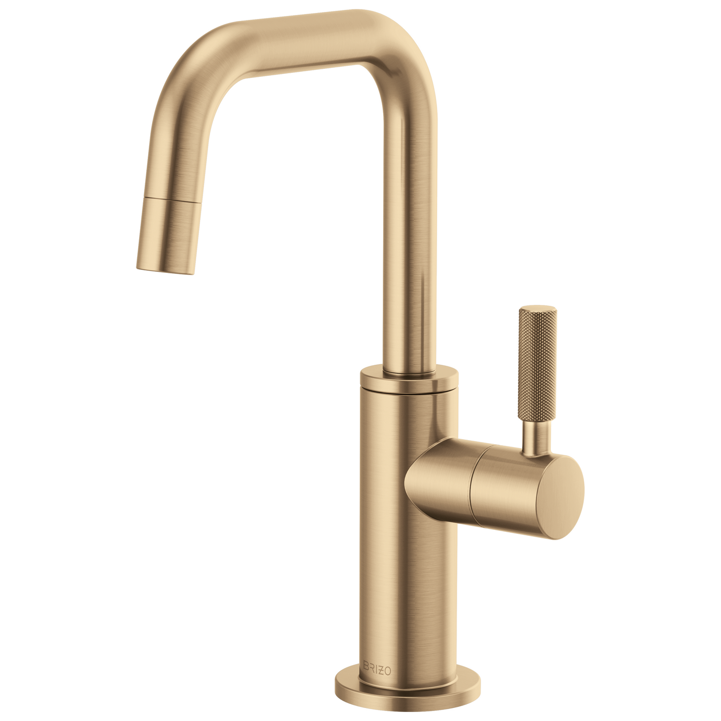 Brizo Beverage Faucet With Square Spout And Knurled Handle