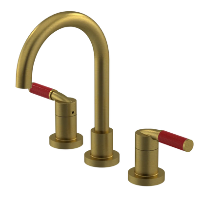 Rubinet Widespread Lav. Set. (less drain) Antique Brass Matt
