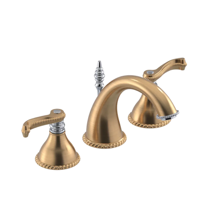 Rubinet Widespread Lav. Set. (less drain) Satin Gold