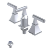 Rubinet Bidet Fitting with Spray, Diverter, and Vacum Breaker (Less Drain) Satin Chrome
