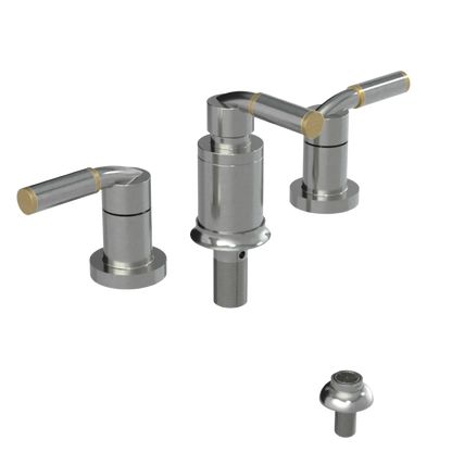 Rubinet Bidet Fitting with Spray, Diverter, and Vacuum Breaker (less drain) Satin Nickel