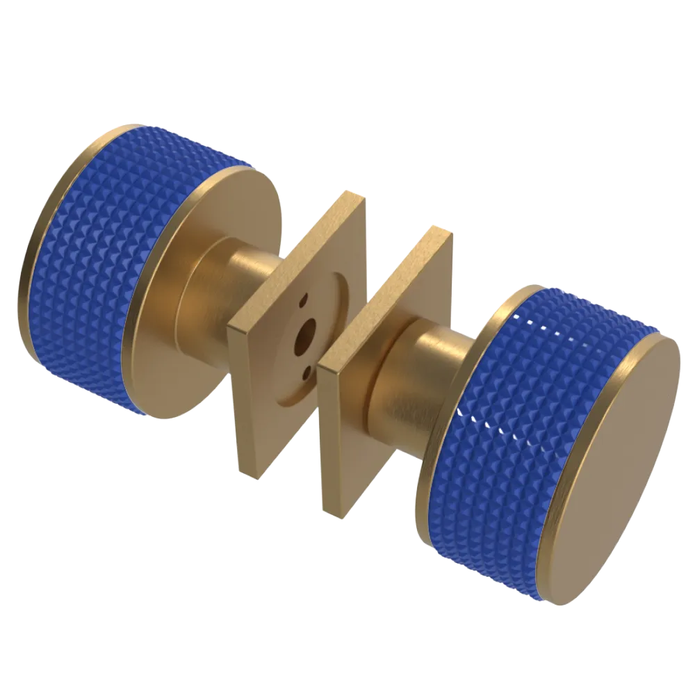 Rubinet Shower Door Knob (set) Satin Gold