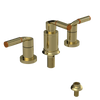 Rubinet Bidet Fitting with Spray, Diverter, and Vacuum Breaker (less drain) Natural Brass