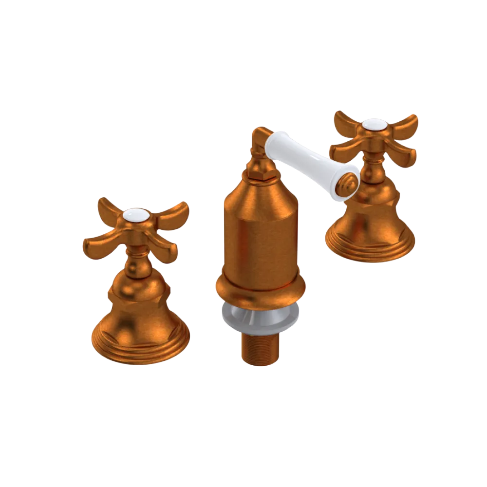 Rubinet Bidet Fitting with Spray, Diverter, and Vacum Breaker (Less Drain) Antique Copper Matt