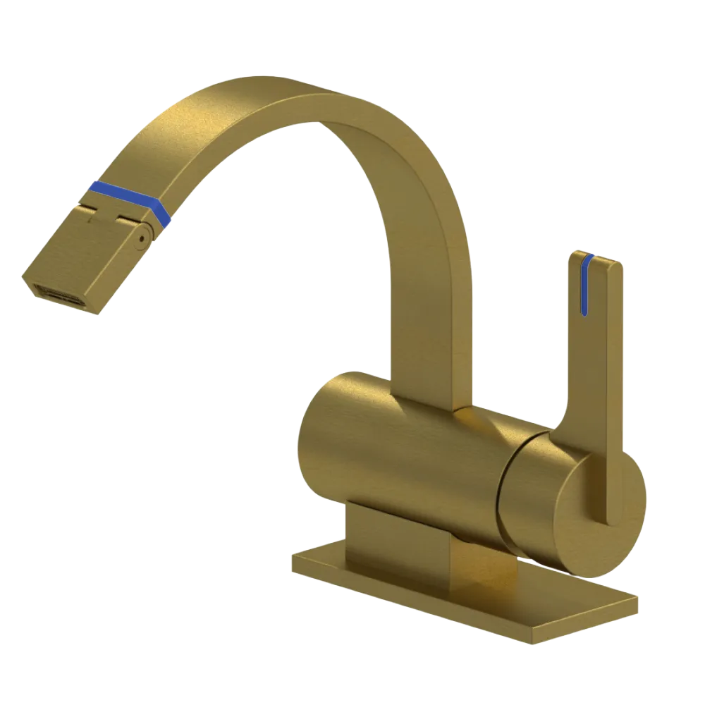 Rubinet Single Control Bidet Fitting (less drain) Antique Brass Matt