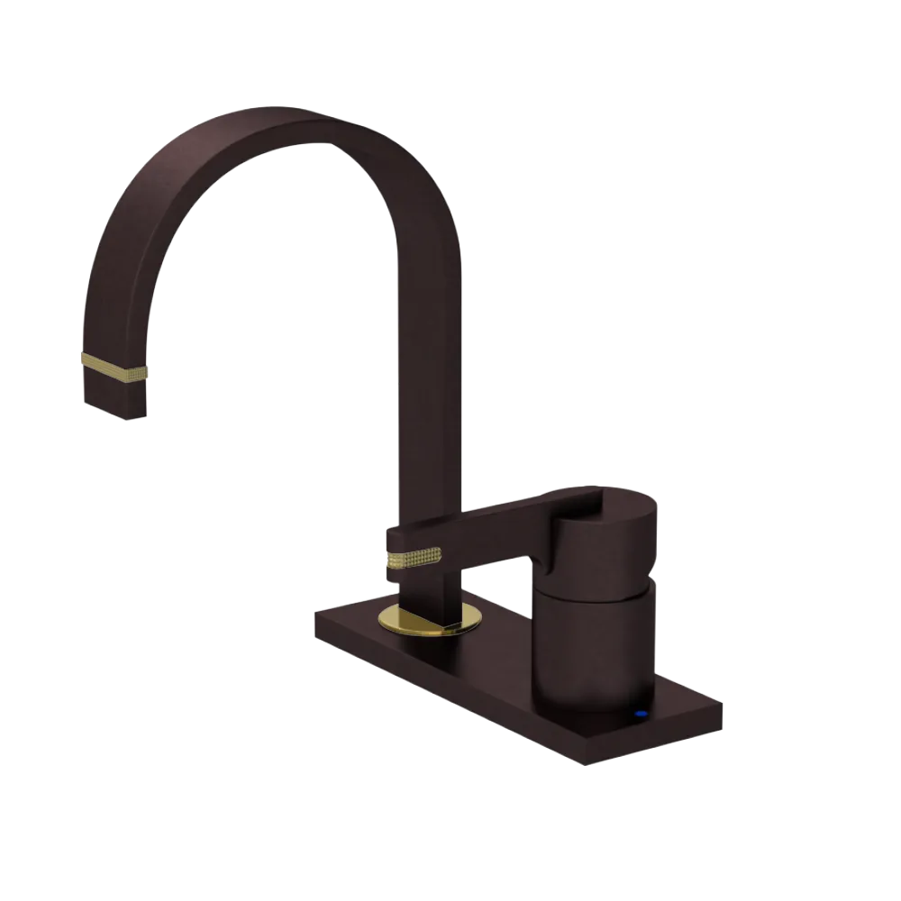Rubinet 4" Centre Single Control Lav. Set (less drain) Oil Rubbed Bronze