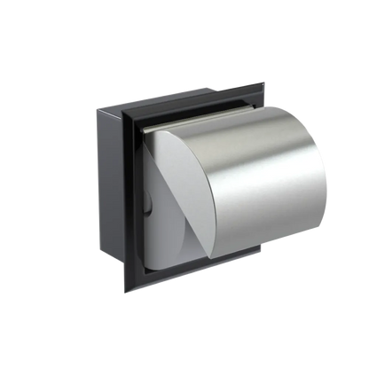 Rubinet RECESSED TOILET PAPER HOLDER Black
