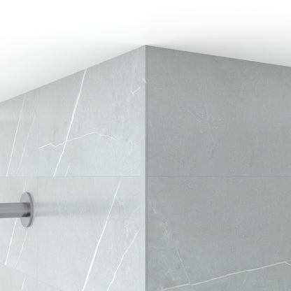 Neptune Viva Edge Trim 94 in. Marble Glacier