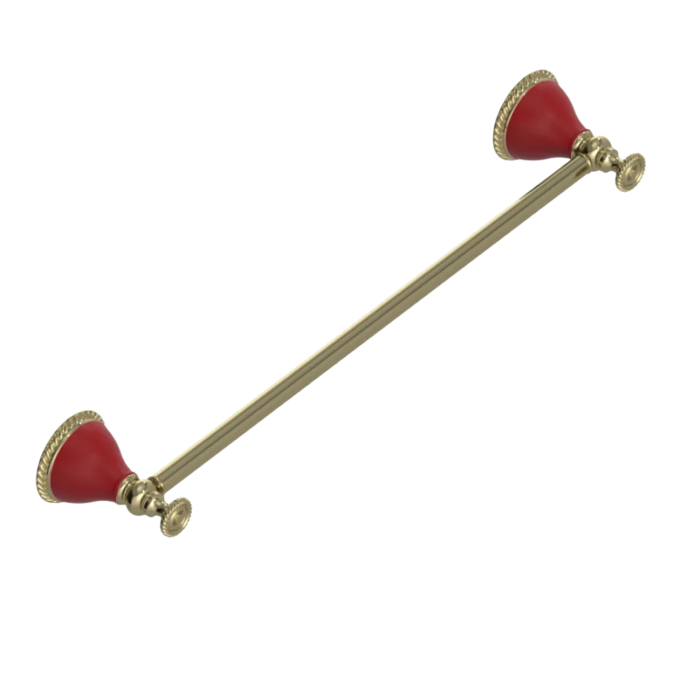 Rubinet Towel Bar 18" Natural Brass