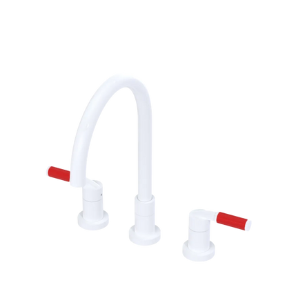 Rubinet Widespread Kitchen Set White