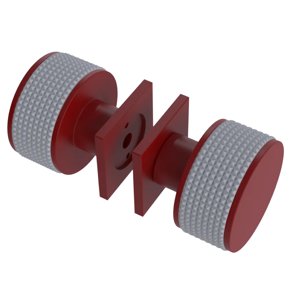 Rubinet Shower Door Knob (set) Maroon