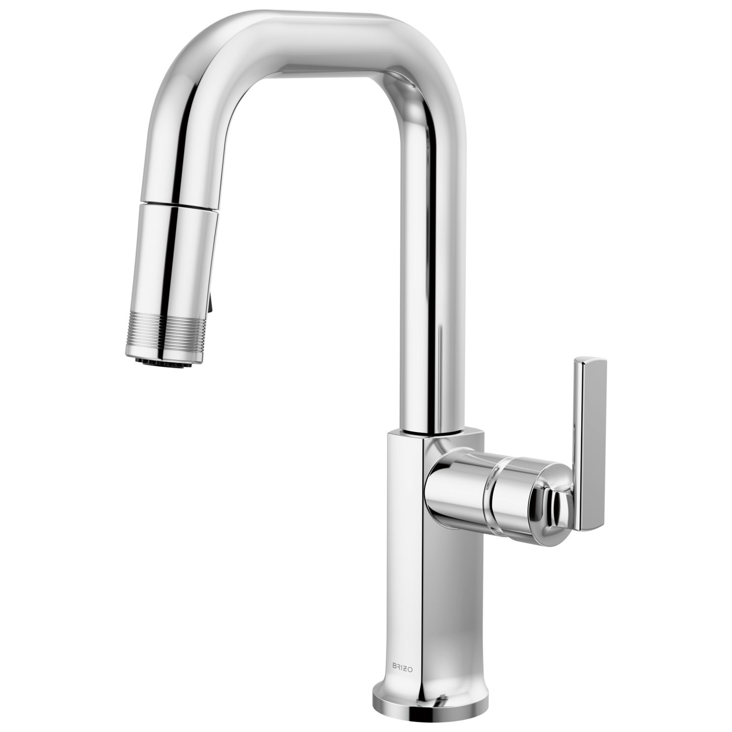 Brizo Pull Down Prep Faucet With Square Spout Less Handle