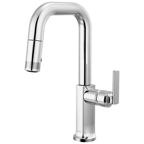 Brizo Pull Down Prep Faucet With Square Spout Less Handle