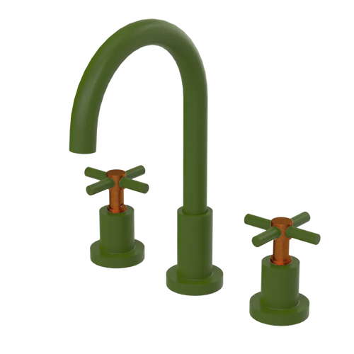 Rubinet Widespread Kitchen Set with LaSalle Spout Green Envy