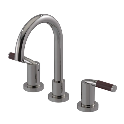 Rubinet Widespread Lav set (less drain) Polished Nickel