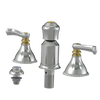 Rubinet Bidet Fitting with Spray, Diverter, and Vacum Breaker (Less Drain) Satin Nickel