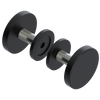 Rubinet Shower Door Knob (set) Matt Black