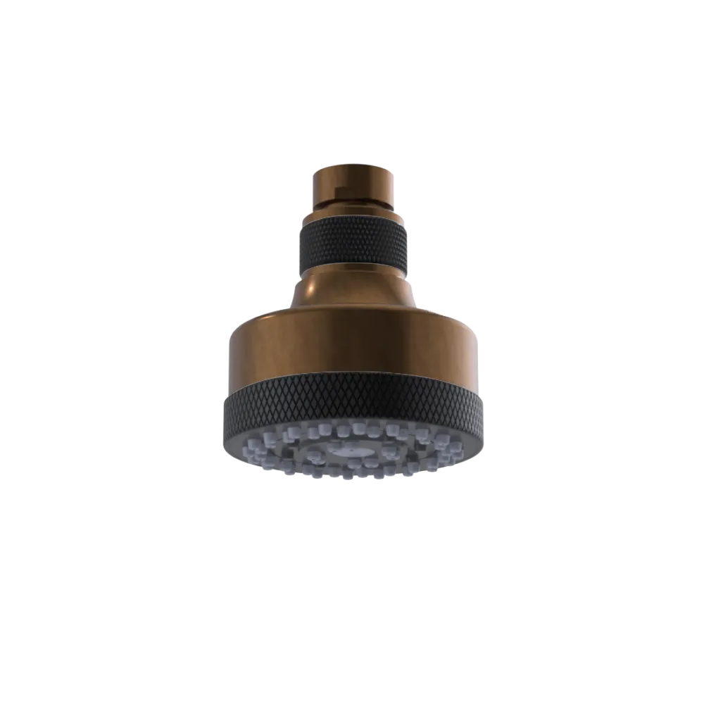 Rubinet 3 FUNCTION SHOWER HEAD Tuscan Brass