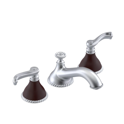 Rubinet Widespread Lav. Set. (less drain) Satin Chrome