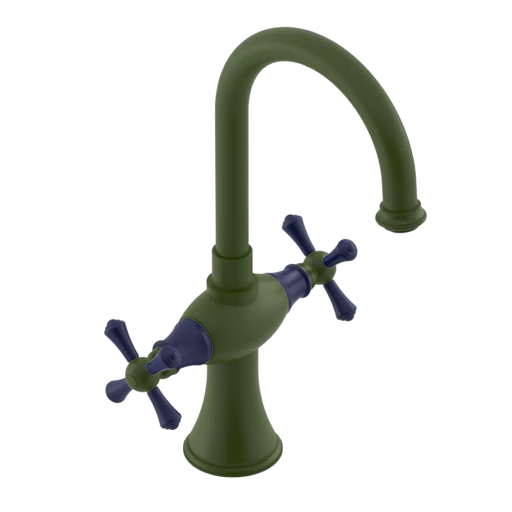 Rubinet Single Hole Dual Handle Lav. Set. (less drain) Green Envy