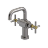 Rubinet Single Hole Dual Handle Lav. Set. (less drain) Polished Nickel