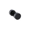 Rubinet Shower Door Knob (set) Matt Black