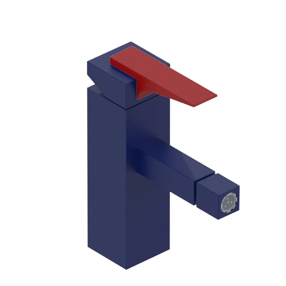 Rubinet Single Control Bidet Fitting (less drain) Midnight Blue