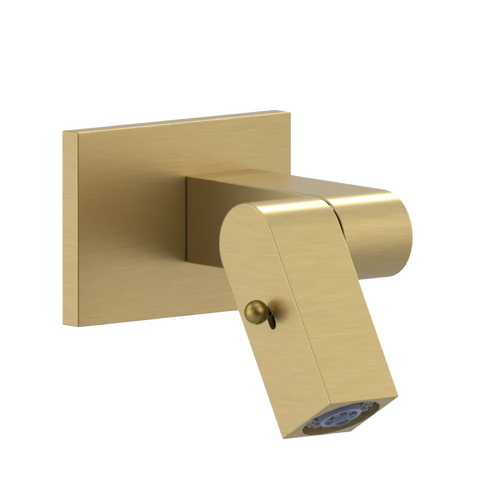 Rubinet Wall Mount Bidet & Foot Rinse with Dual Function Spray Satin Brass