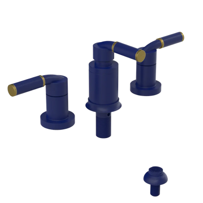 Rubinet Bidet Fitting with Spray, Diverter, and Vacuum Breaker (less drain) Midnight Blue