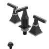 Rubinet Bidet Fitting with Spray, Diverter, and Vacum Breaker (Less Drain) Matt Black