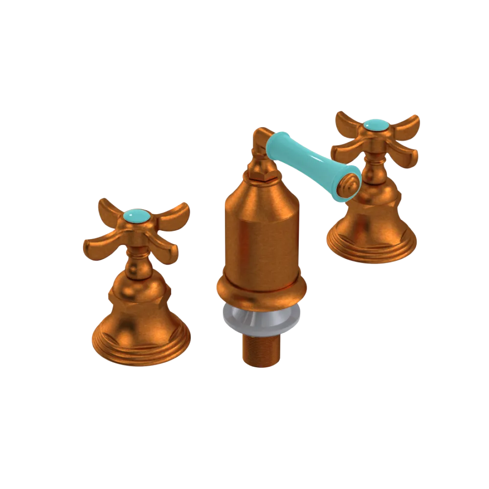 Rubinet Bidet Fitting with Spray, Diverter, and Vacum Breaker (Less Drain) Antique Copper Matt